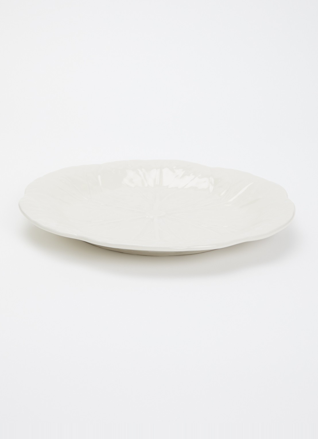 Bordallo Pinheiro Cabbage dinerbord 27 cm - voorkant 2 wit