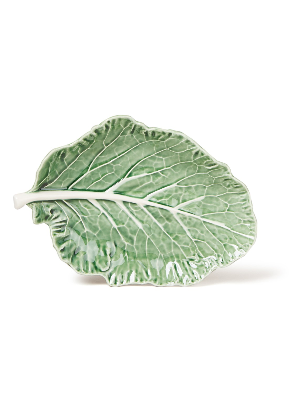 Bordallo Pinheiro Cabbage serveerschaal 28 cm - voorkant groen
