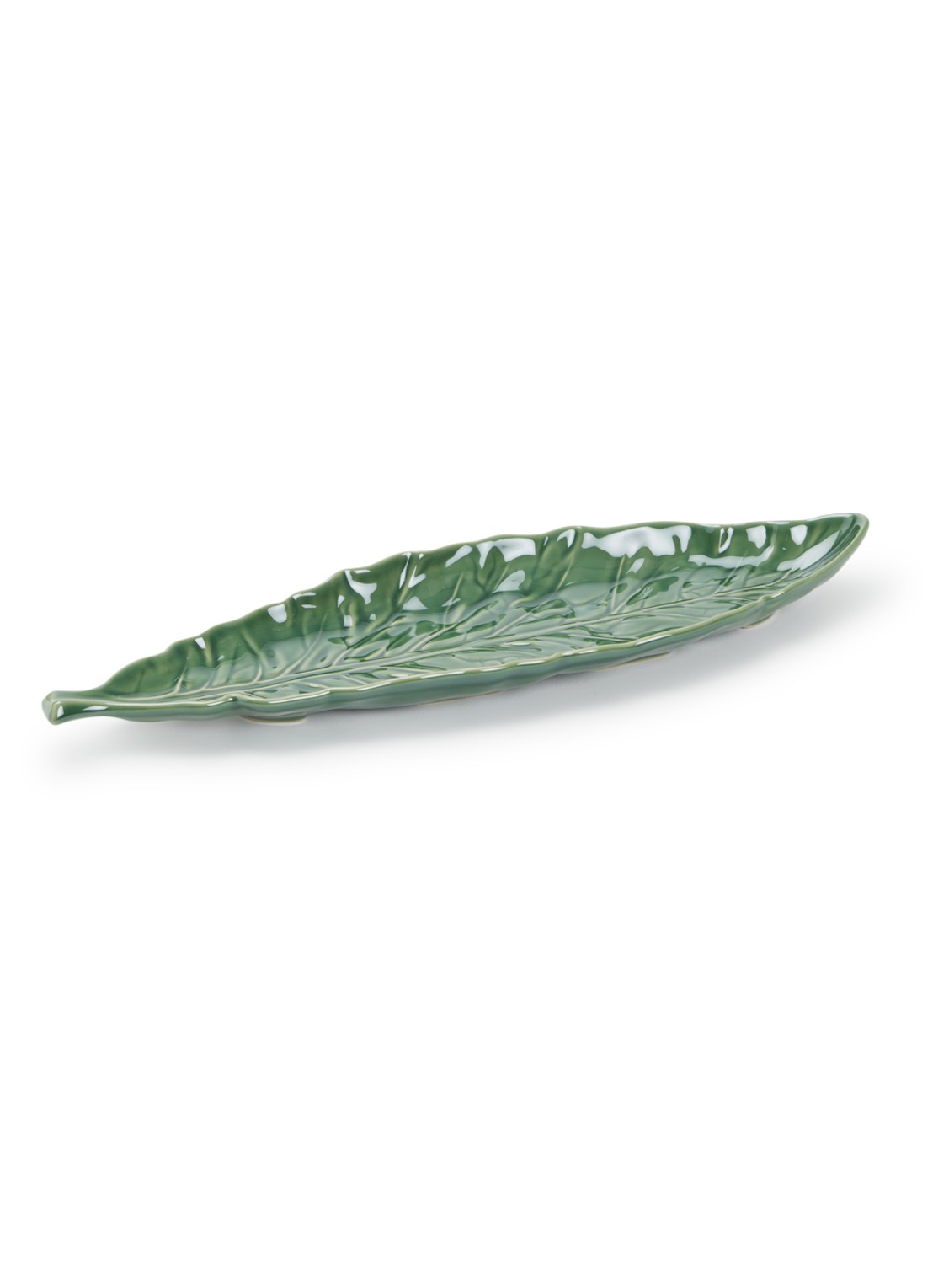 Bordallo Pinheiro Cabbage serveerschaal 40 cm - voorkant groen