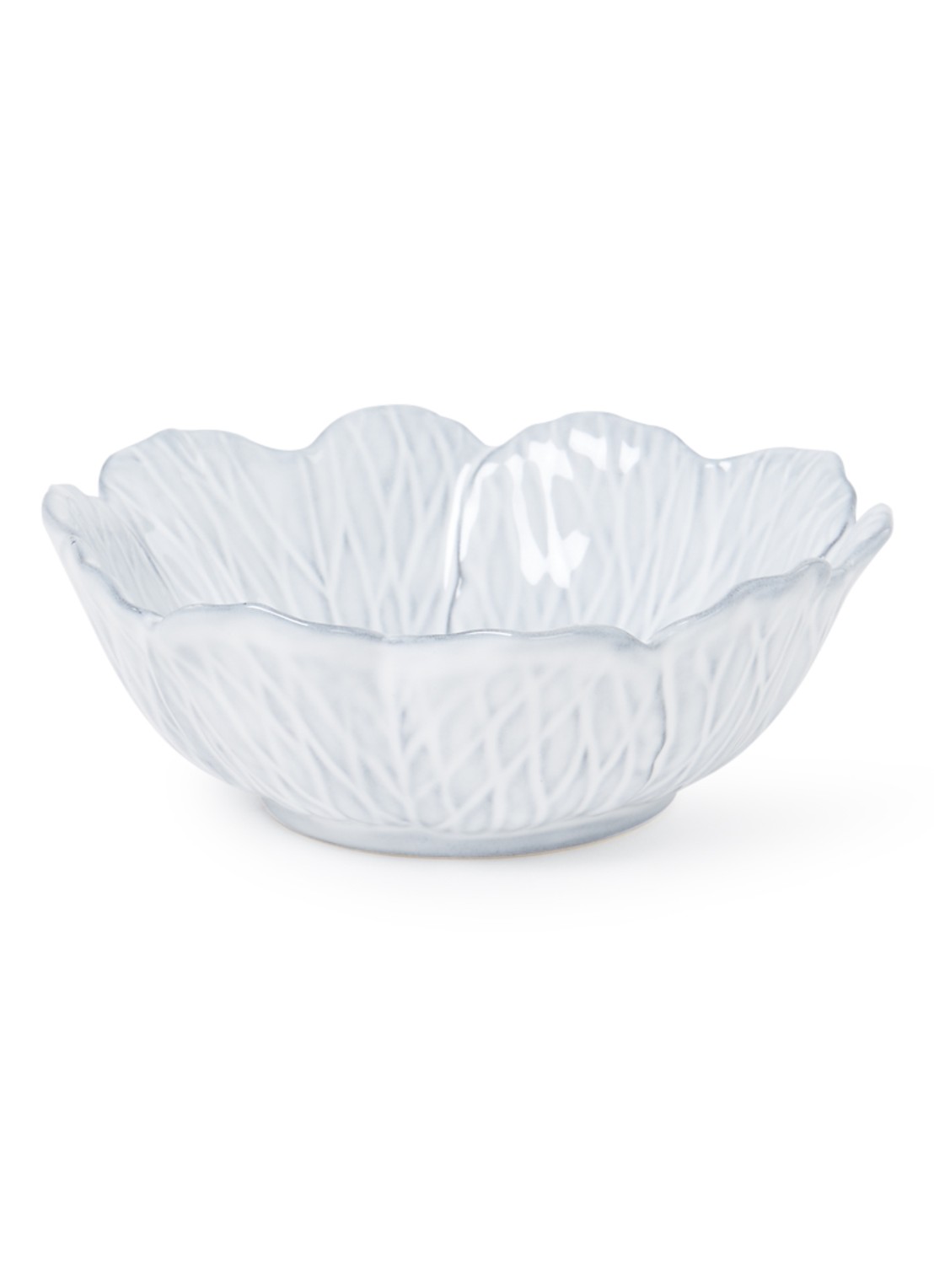 Bordallo Pinheiro Flora kom 17 cm - voorkant grijs