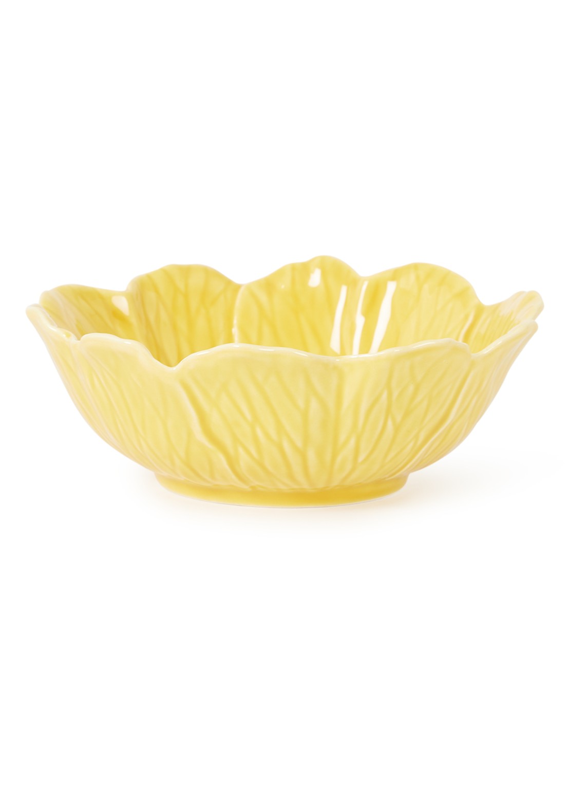 Bordallo Pinheiro Flora kom 17 cm - voorkant abrikoos