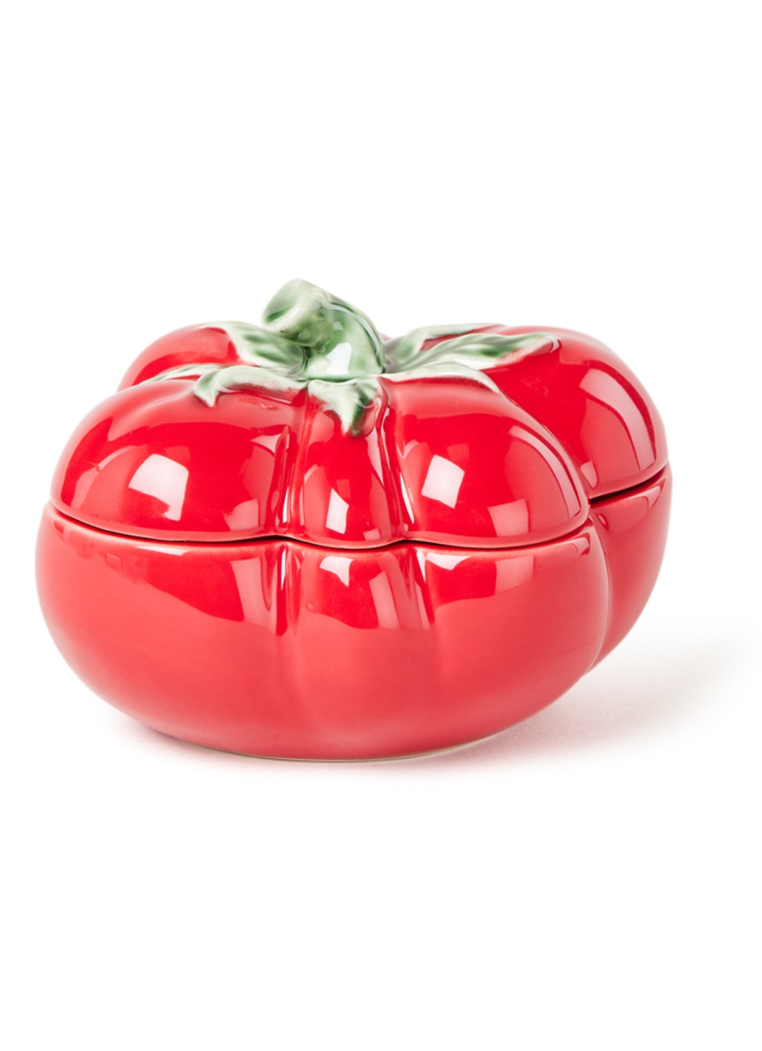 Bordallo Pinheiro Tomato voorraadpot - voorkant 3 steenrood