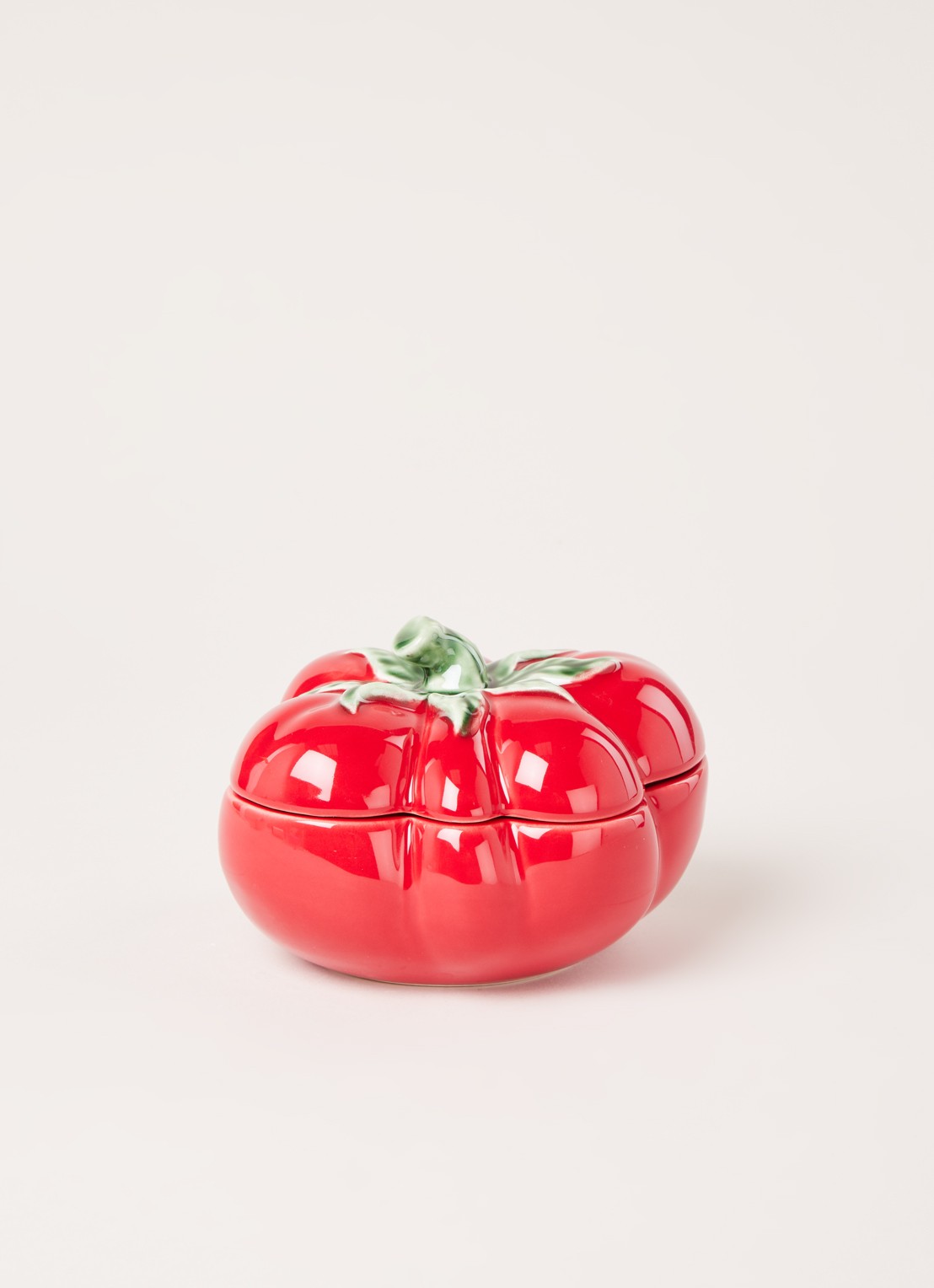 Bordallo Pinheiro Tomato voorraadpot - voorkant 4 steenrood