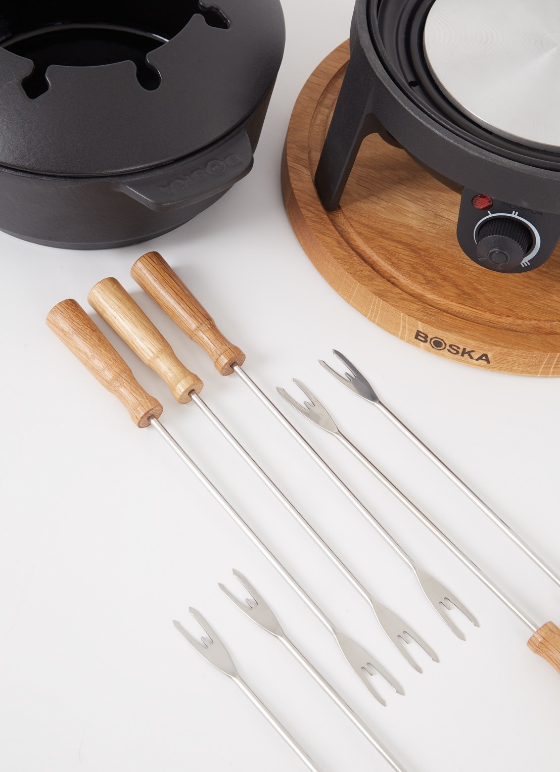Boska Elektrische Pro Fondueset - voorkant 3 multicolor