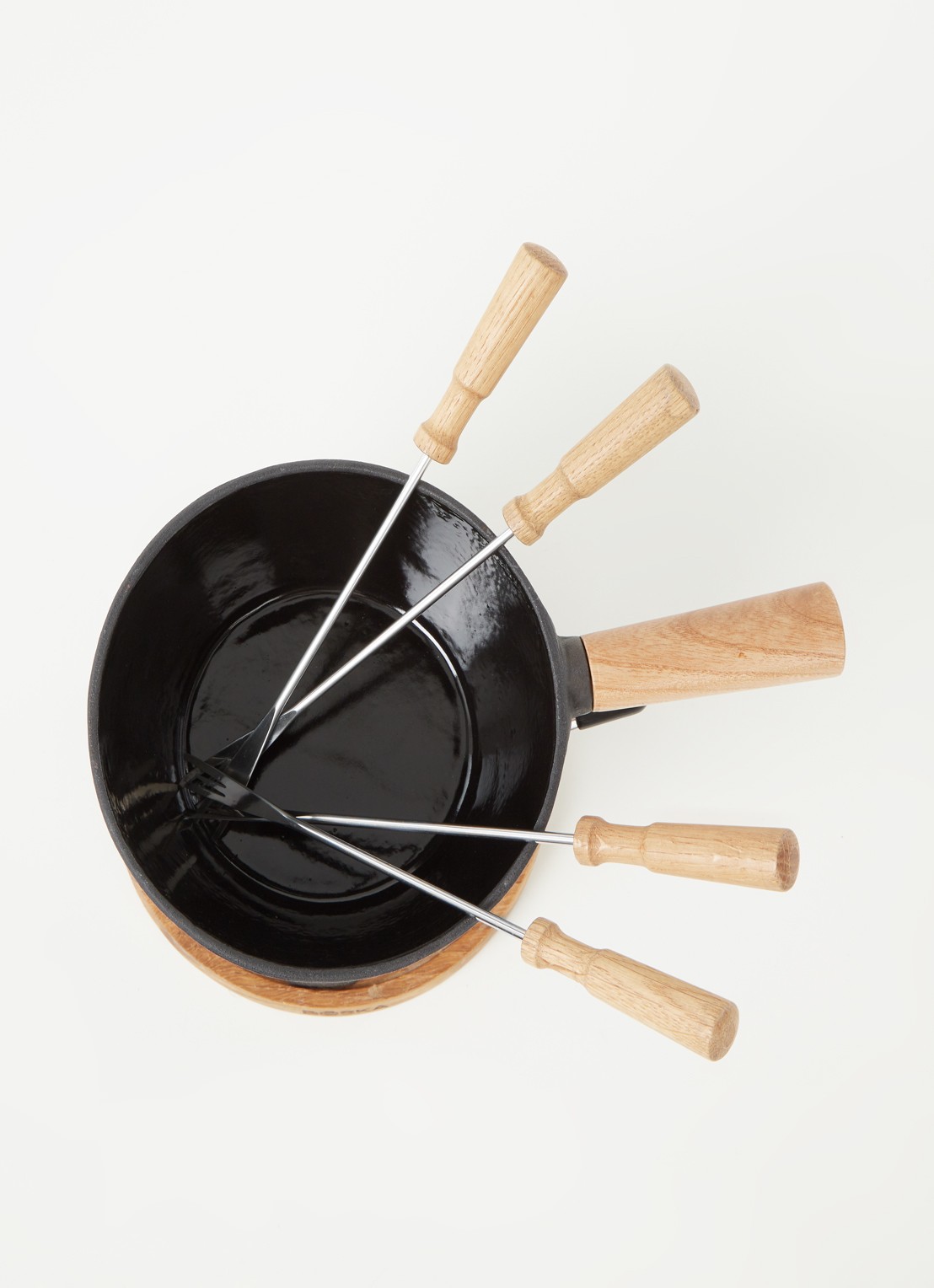 Boska Kaasfondueset Pro M met 4 fondue vorkjes - detail 3 zwart