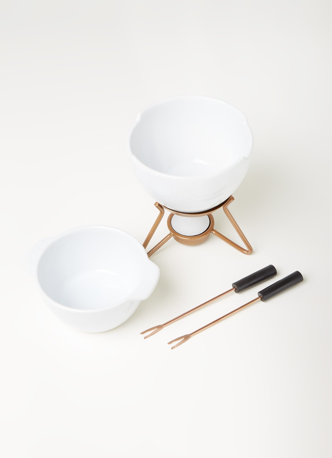 Boska Petit Marie chocolade fondueset - detail 3 wit