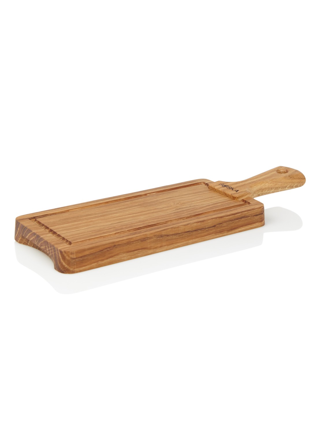 Boska Snijplank van hout 22 cm - voorkant camel