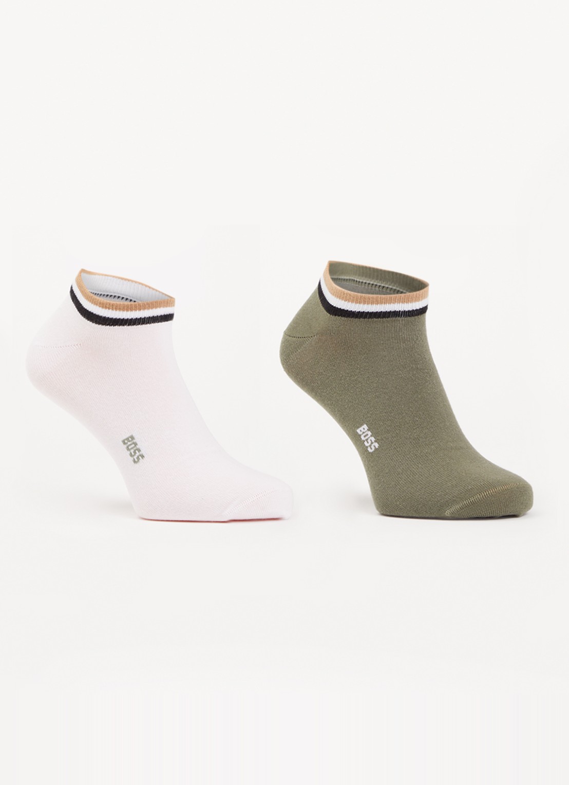 BOSS 2P AS Uni stripe CC 1024  001 - voorkant 2 bronsgroen