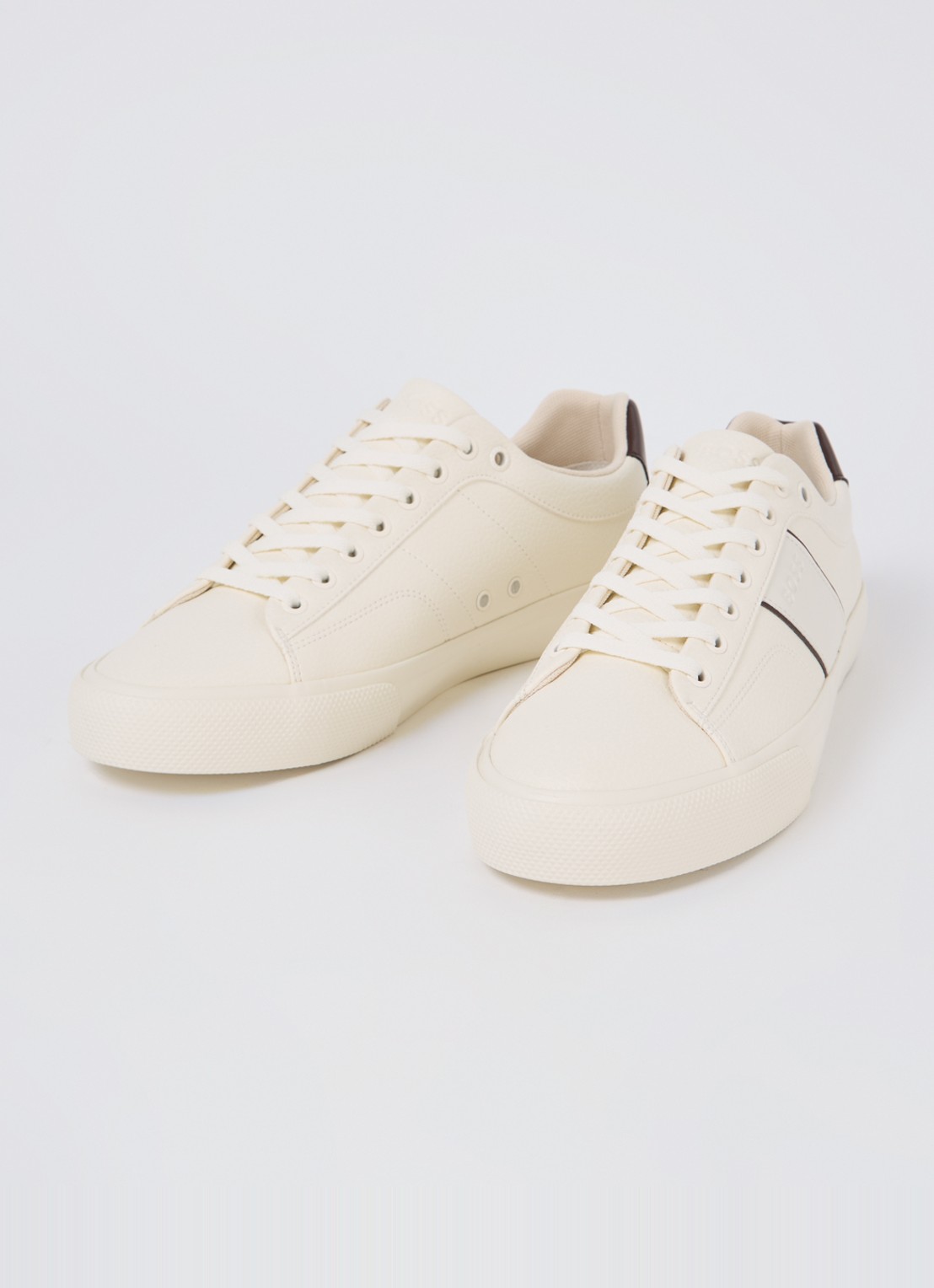 BOSS Aiden sneaker met logo - detail 2 ivoor