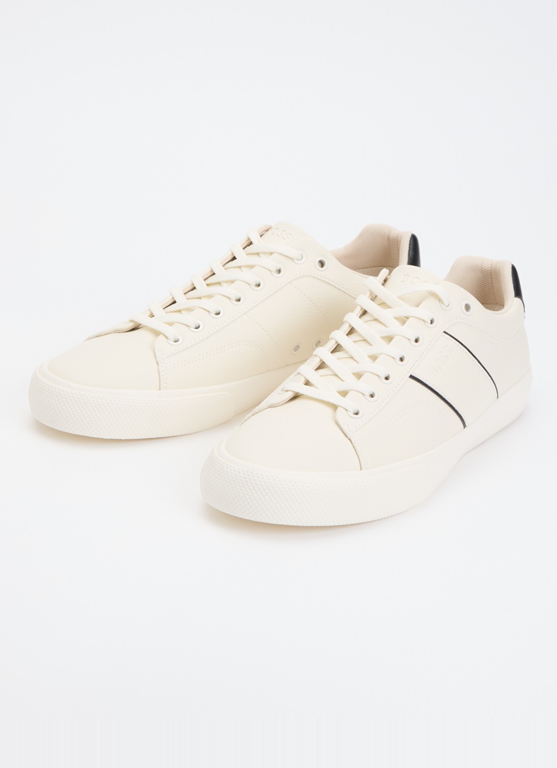 BOSS Aiden sneaker met logo - detail 2 gebroken wit