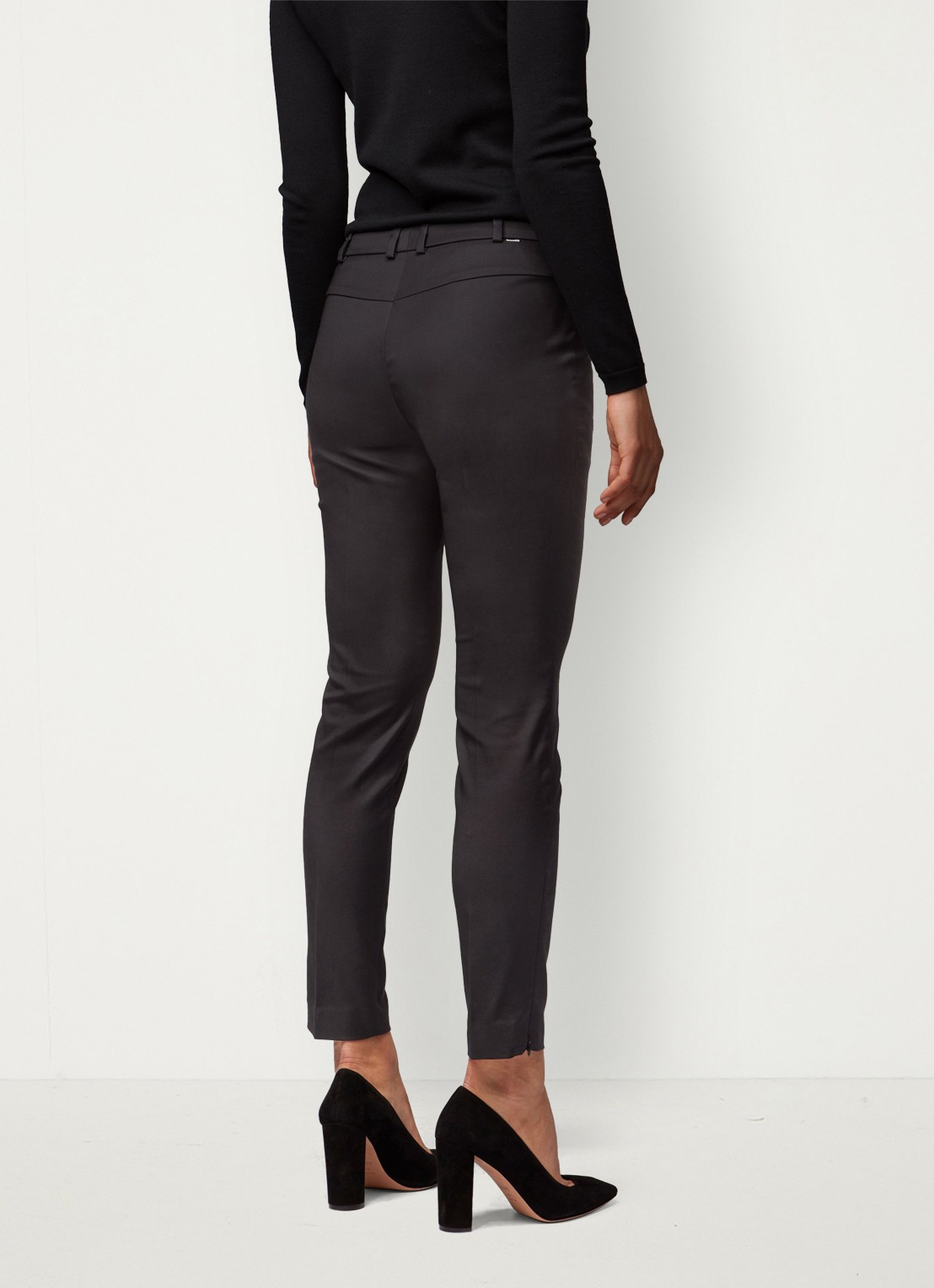BOSS Anaita5 tailored tech pantalon - achterkant 5 zwart
