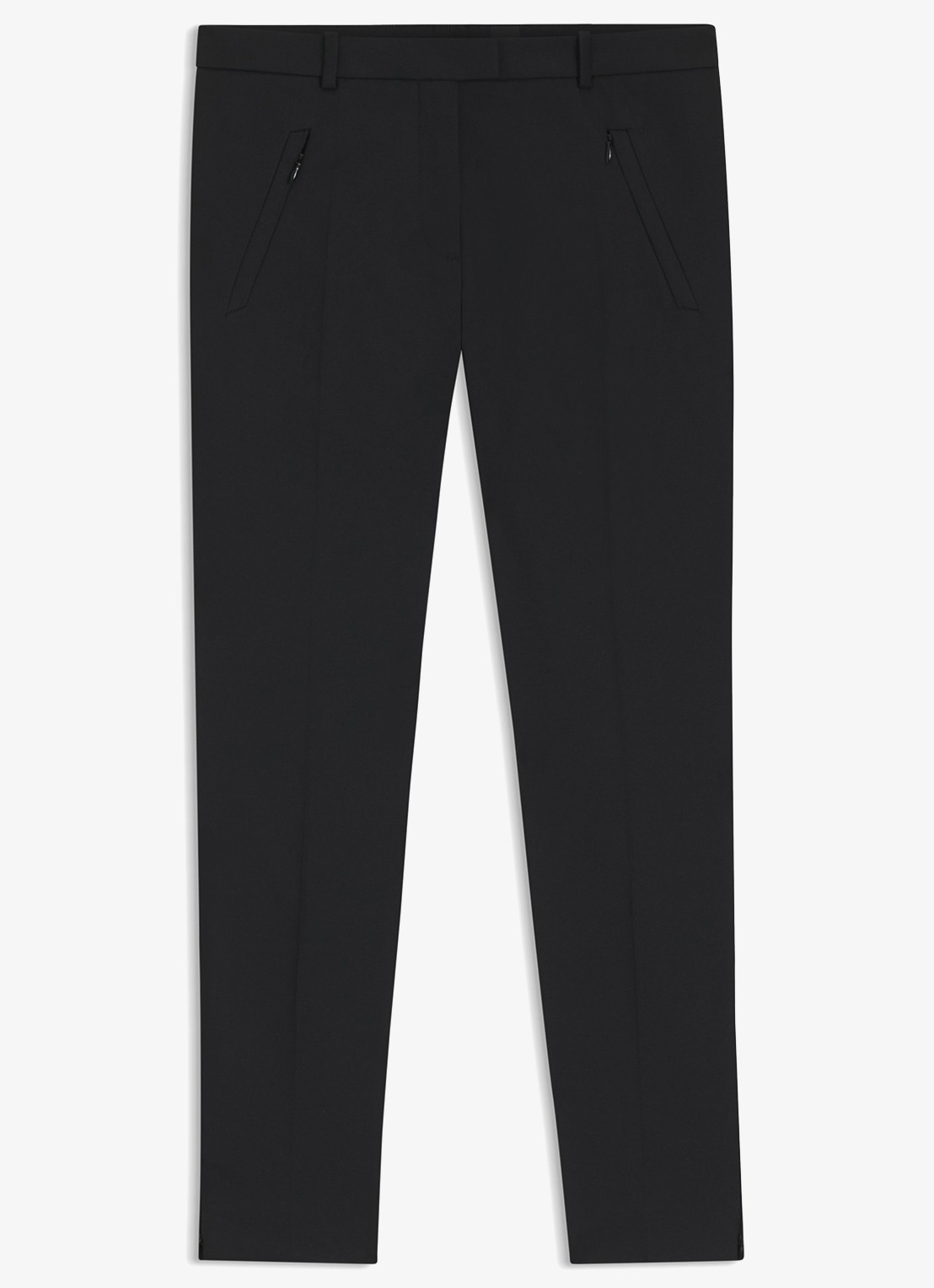BOSS Anaita5 tailored tech pantalon - voorkant zwart