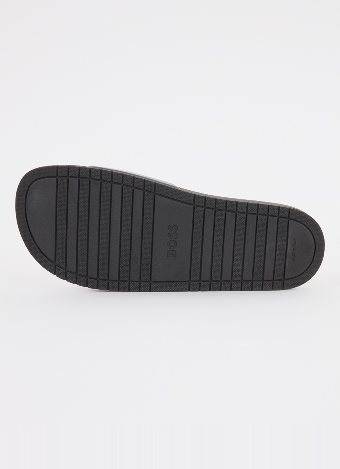 BOSS Aryeh slipper met logo - detail 4 donkergrijs