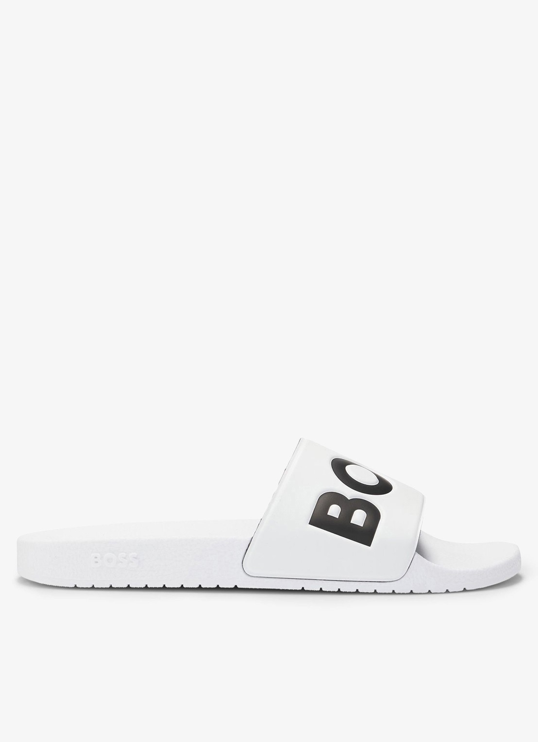 BOSS Aryeh slipper met logo - detail 3 wit