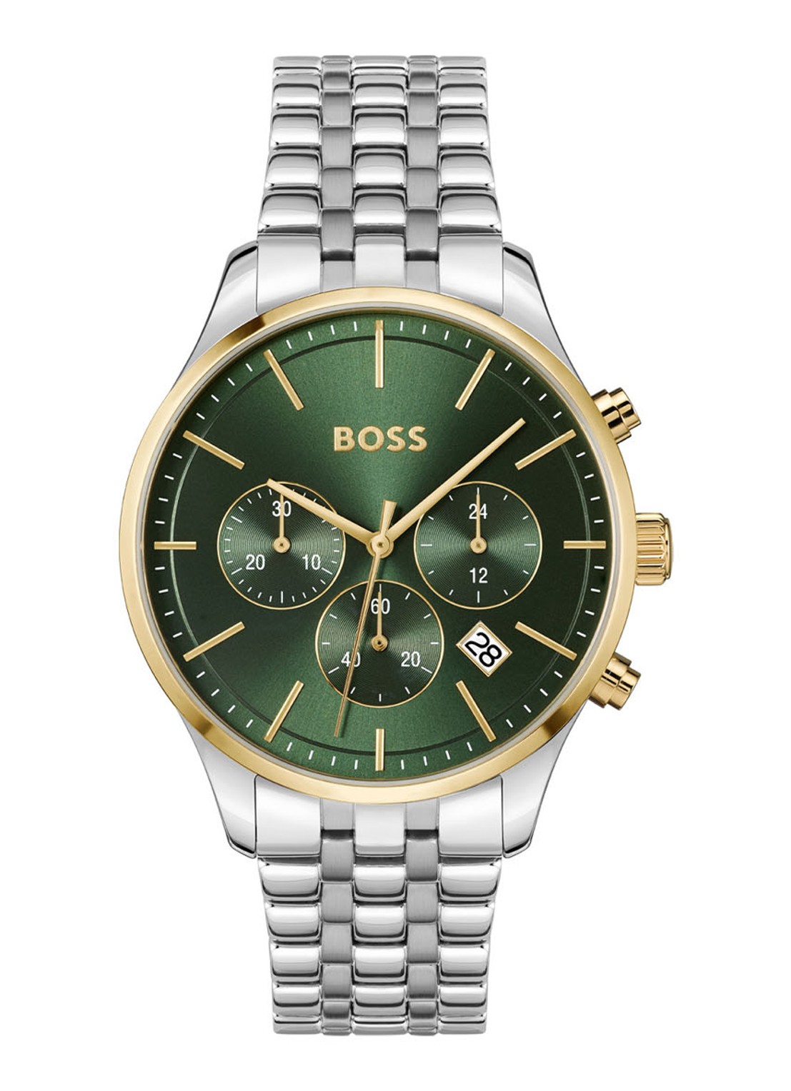 BOSS  Avery horloge HB1514159  - voorkant zilver