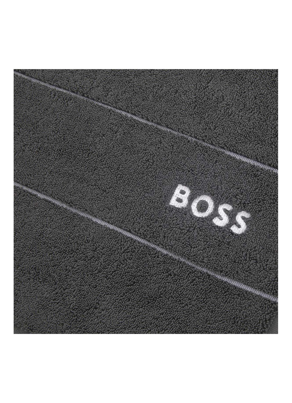 BOSS Azalea badmat - 50 x 70 cm - detail donkergrijs