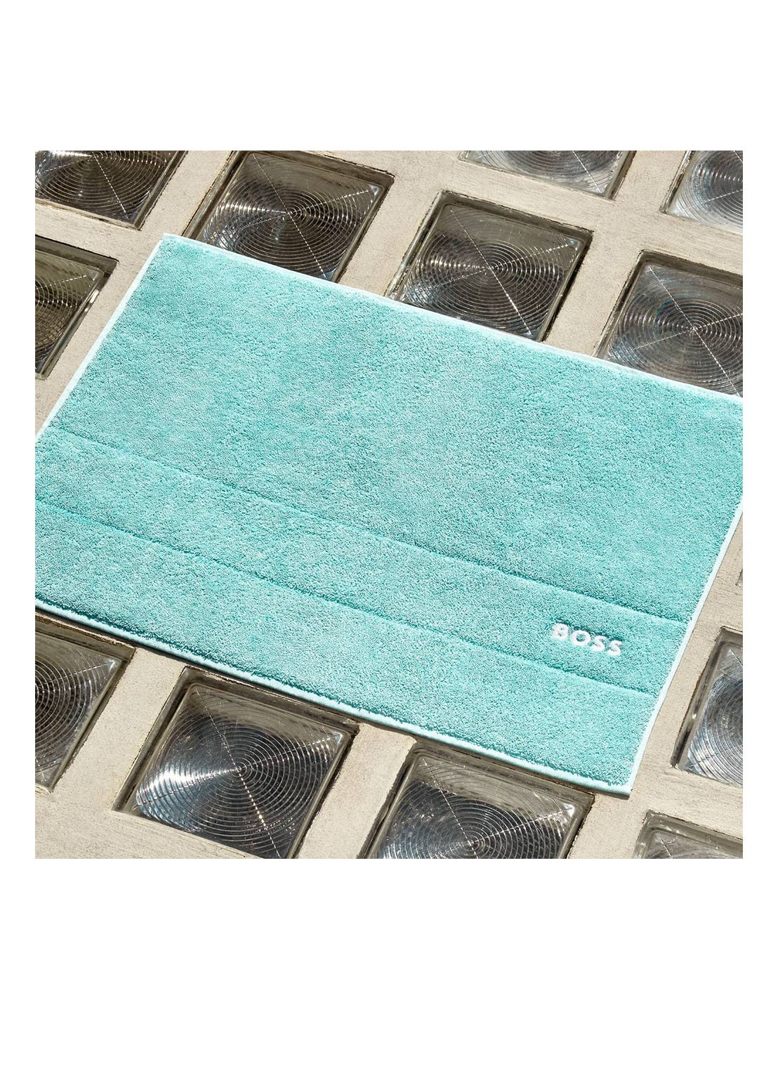 BOSS Azalea badmat - 50 x 70 cm - detail 3 turquoise