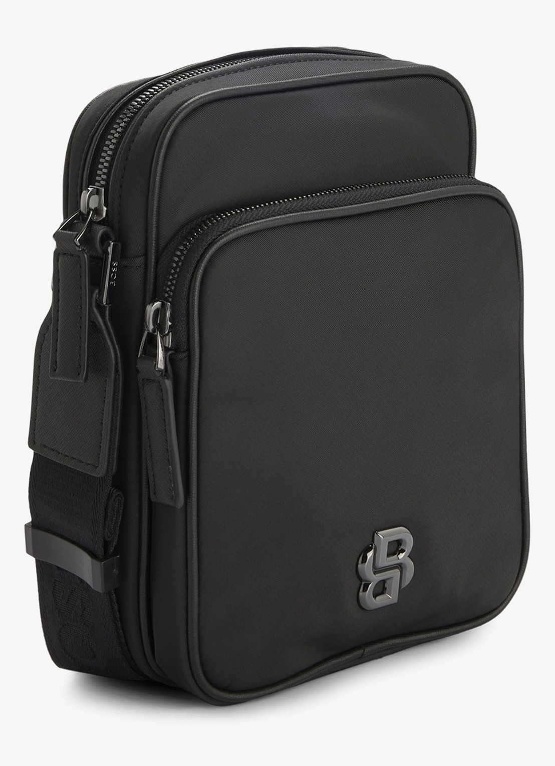 BOSS B-Icon crossbodytas met logo - detail 3 zwart