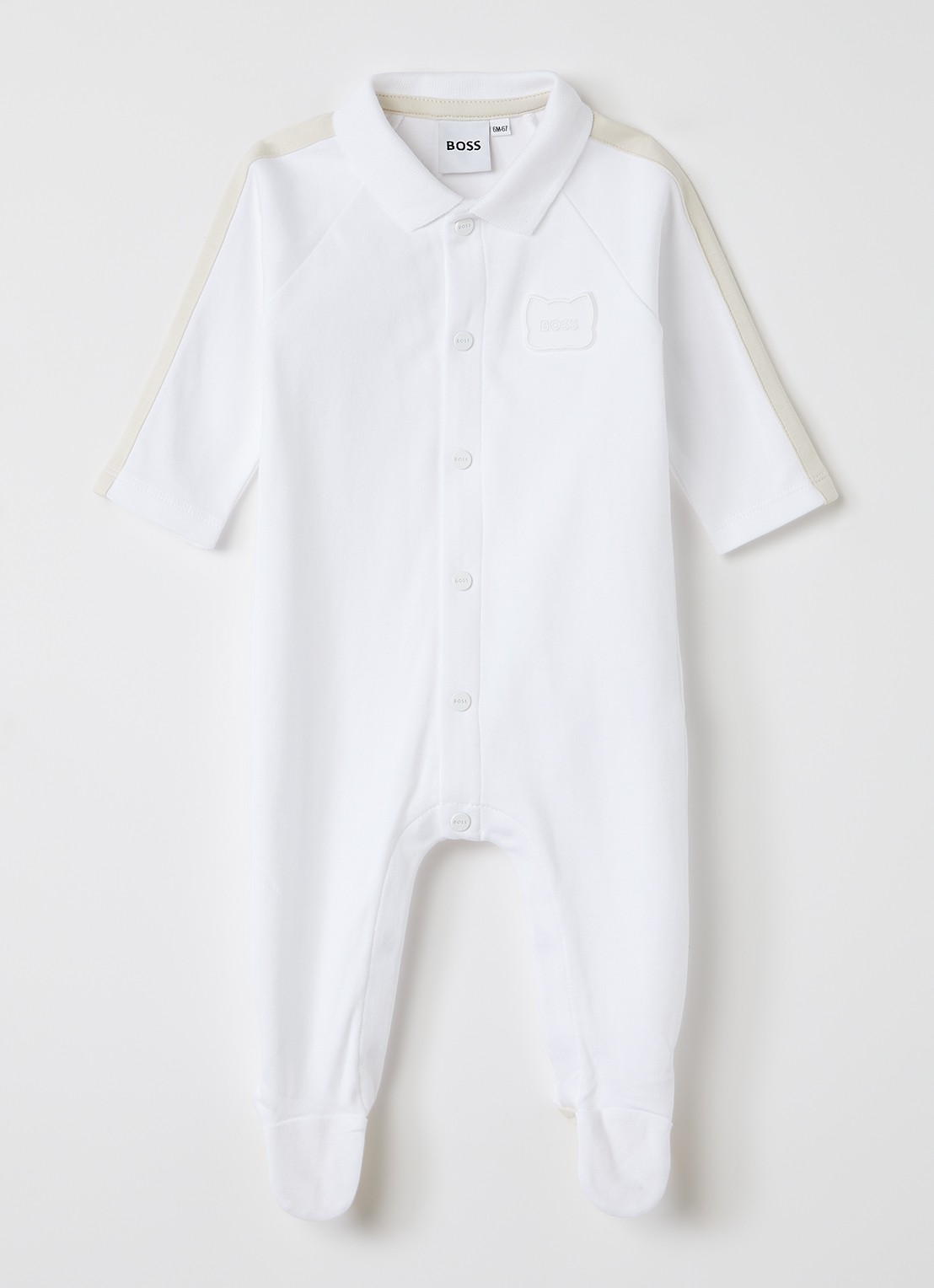 BOSS Babypak met logo - voorkant wit