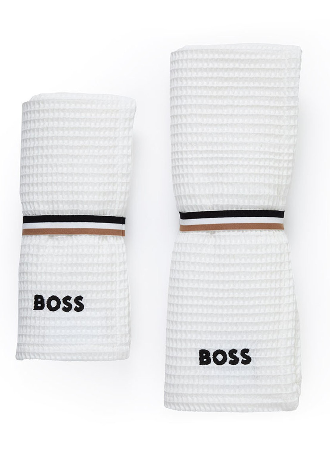 BOSS Badhanddoek van katoen 70 x 140 cm - detail 7 wit