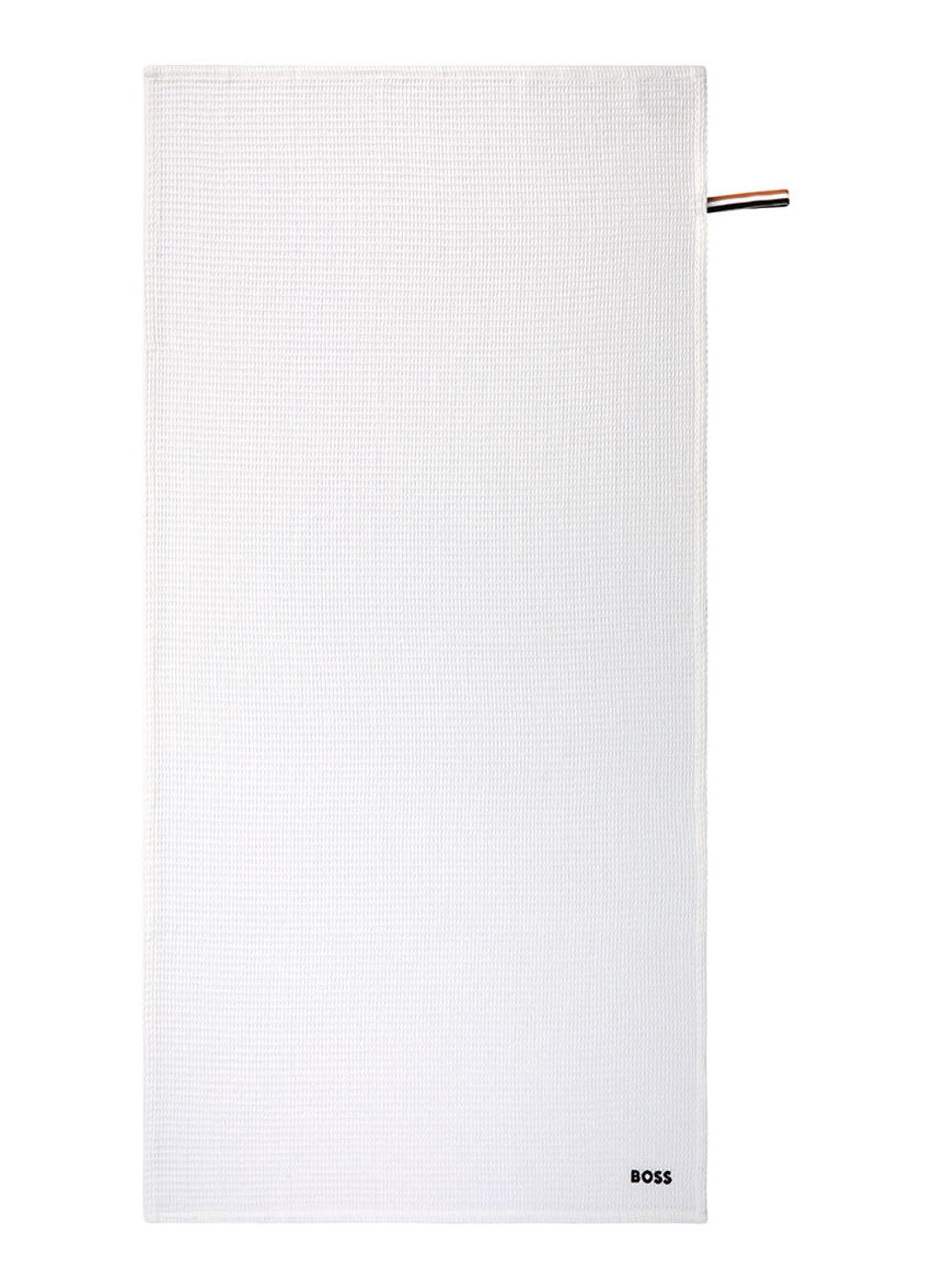 BOSS Badhanddoek van katoen 70 x 140 cm - voorkant 3 wit