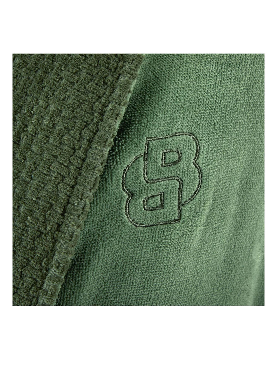 BOSS Badjas met logoborduring - detail 10 groen
