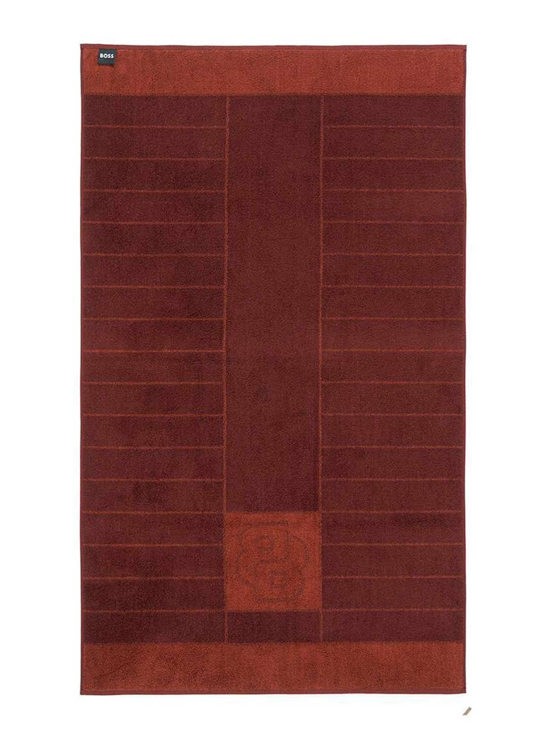BOSS Badlaken 90 x 150 cm - voorkant 5 roodbruin