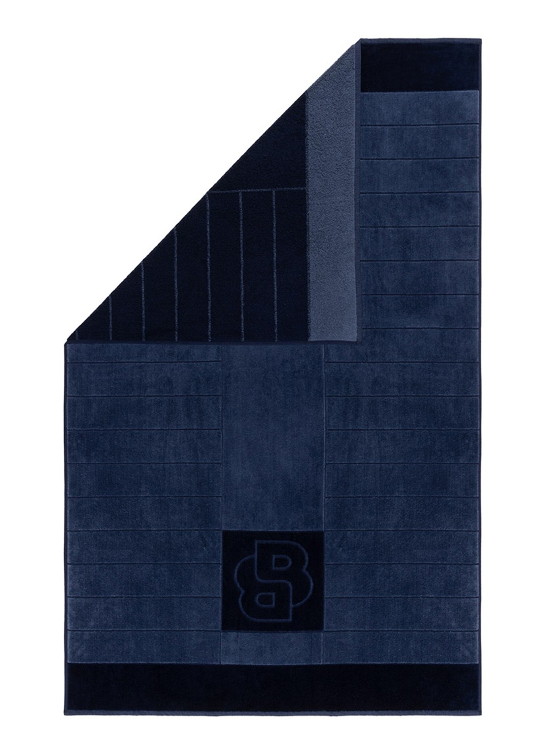 BOSS Badlaken 90 x 150 cm - voorkant 4 donkerblauw