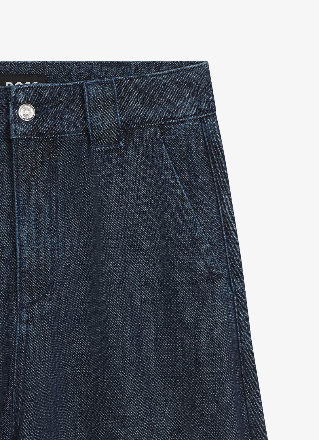 BOSS Barrel high waist loose fit jeans met medium wassing - detail 3 indigo