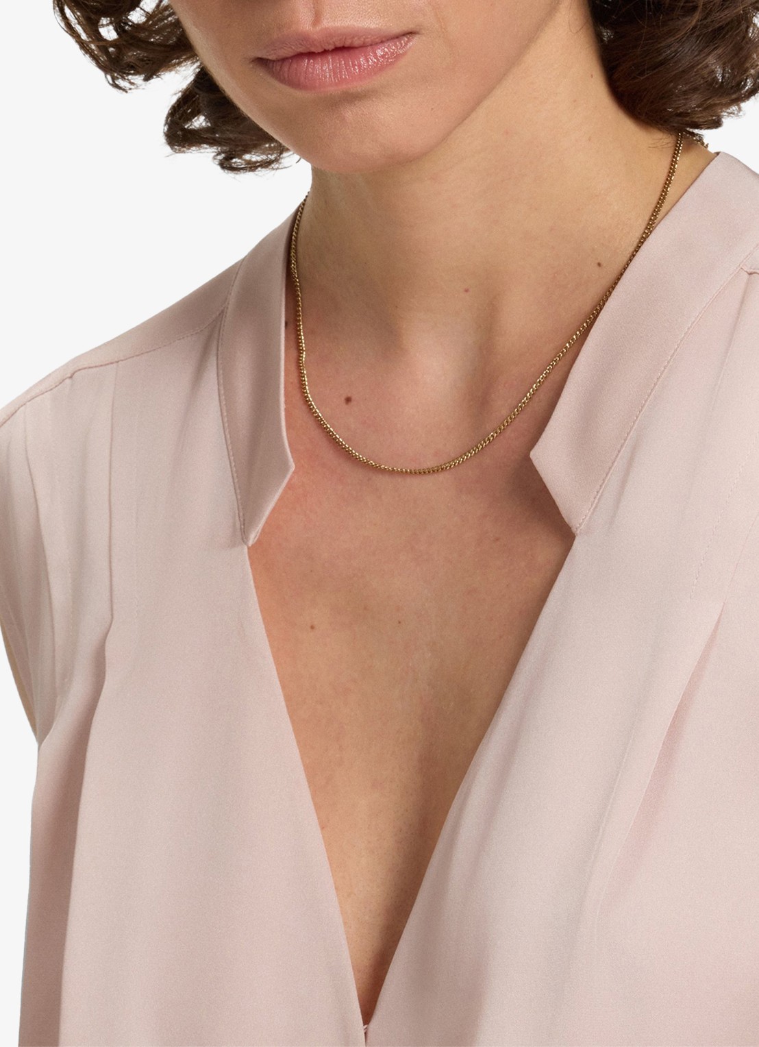 BOSS Basina blouse met plooidetail - detail 3 open purple-556 / roze