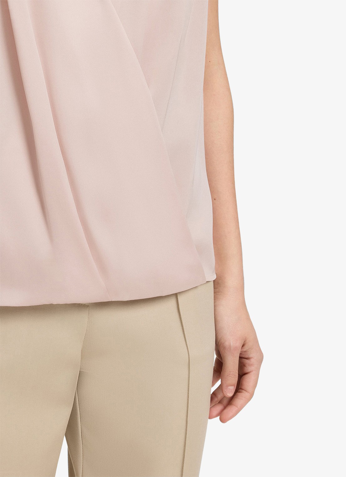 BOSS Basina blouse met plooidetail - detail 4 open purple-556 / roze