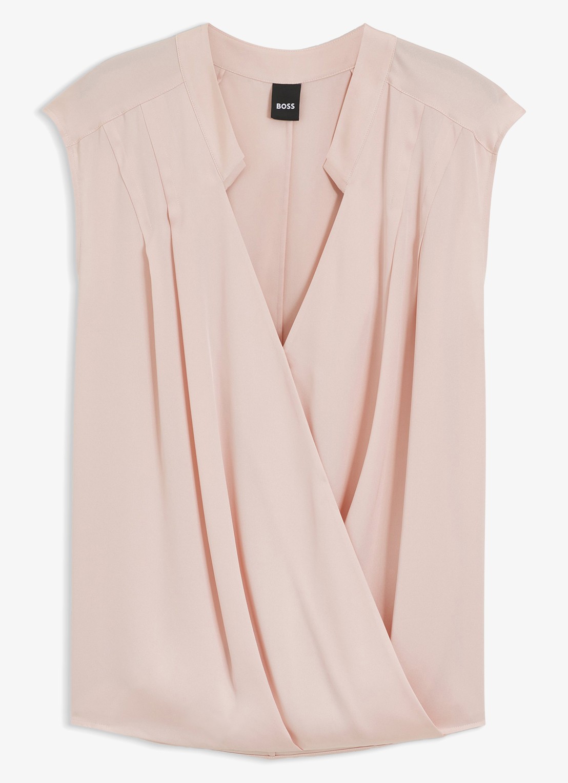 BOSS Basina blouse met plooidetail - voorkant 5 open purple-556 / roze
