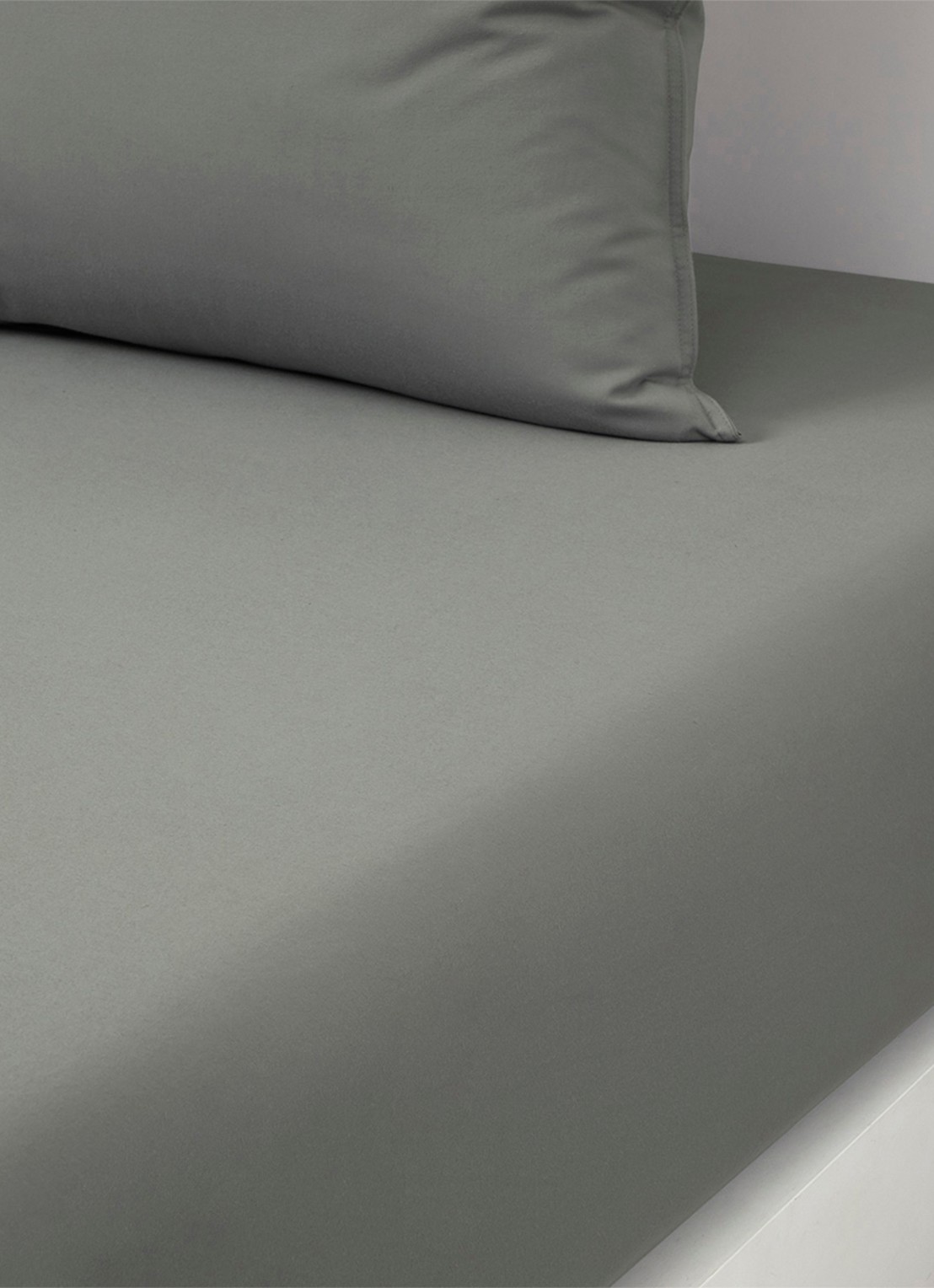 BOSS Beboss hoeslaken van katoen, hoekhoogte 35 cm - voorkant 2 khaki