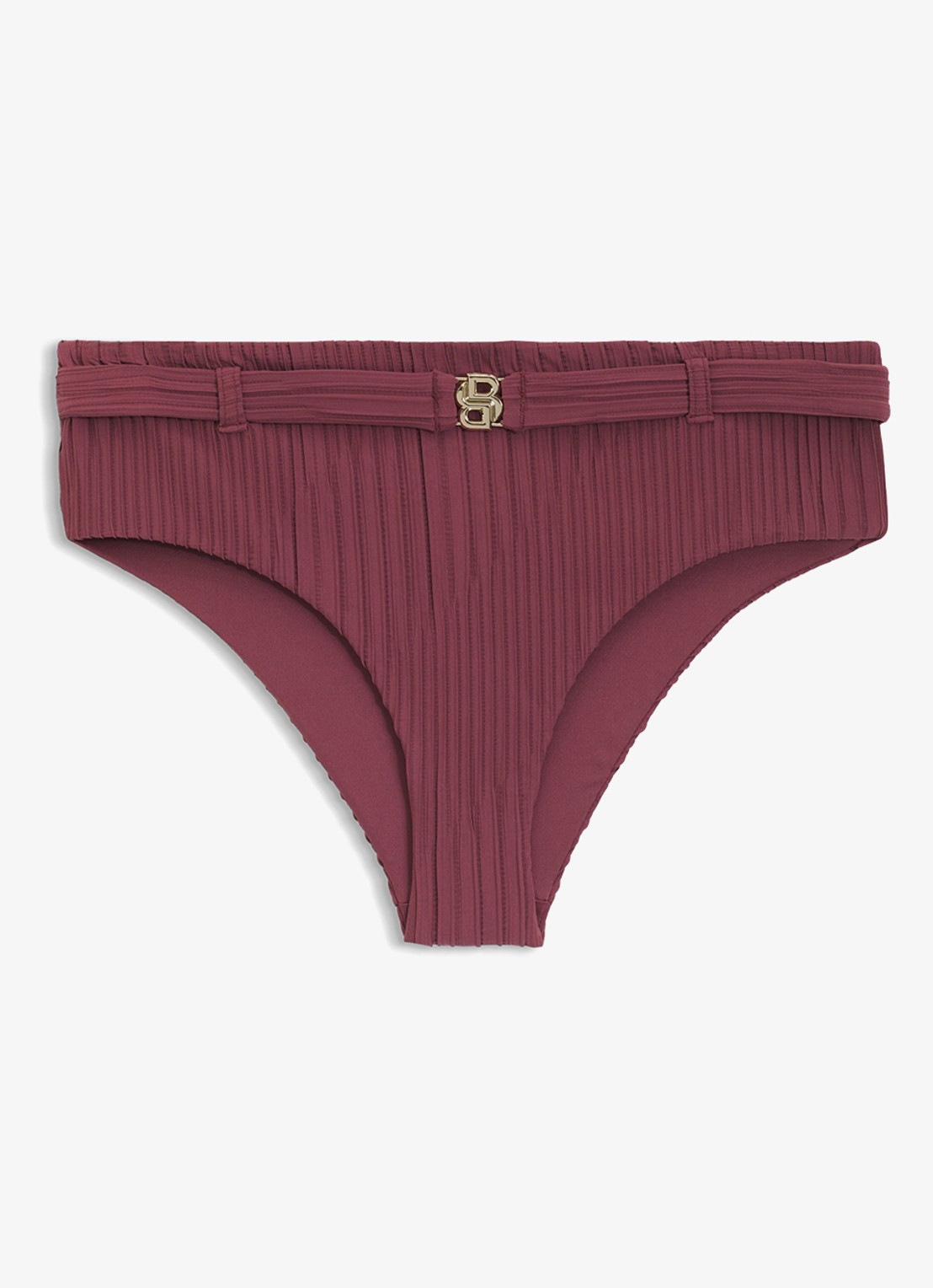 BOSS Bikinislip met logo - voorkant donkerrood
