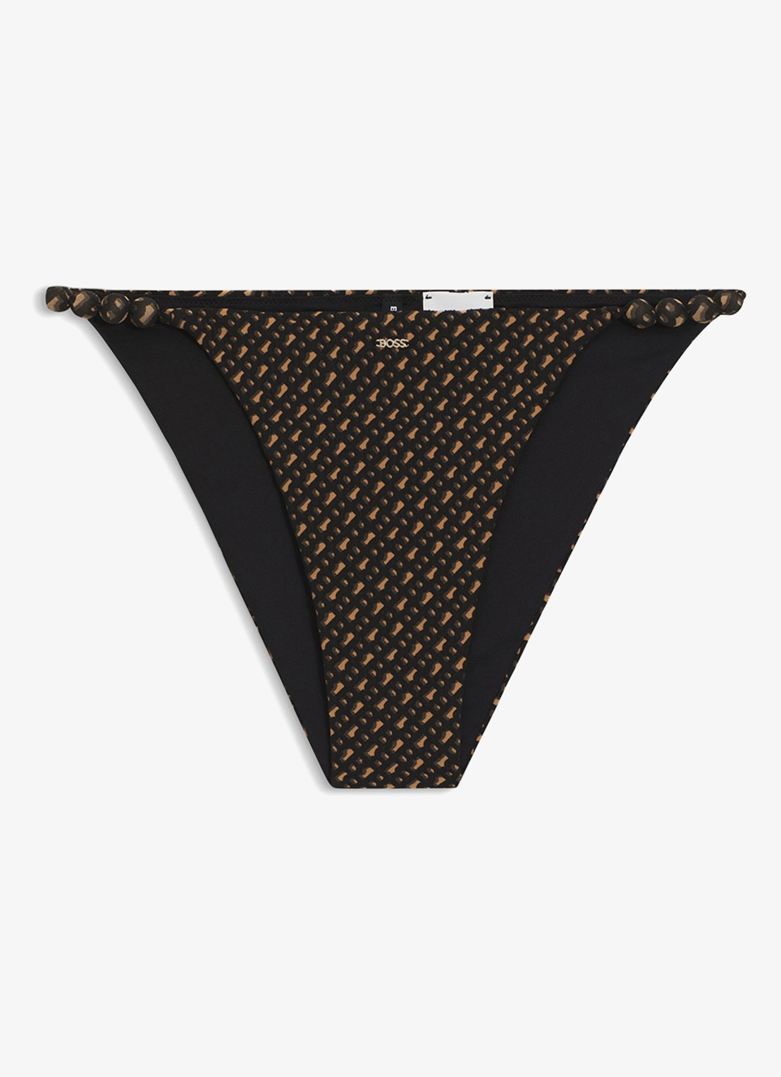 BOSS Bikinislip met logoprint  - voorkant 4 zwart