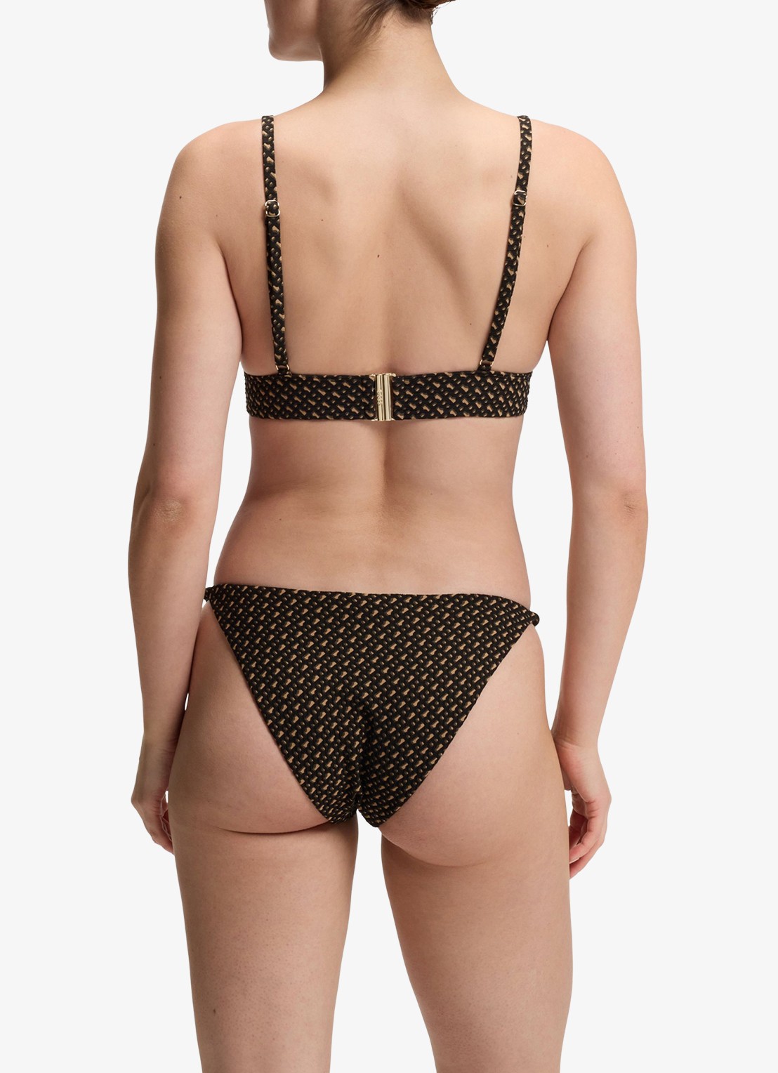BOSS Bikinitop met logoprint - achterkant 5 zwart