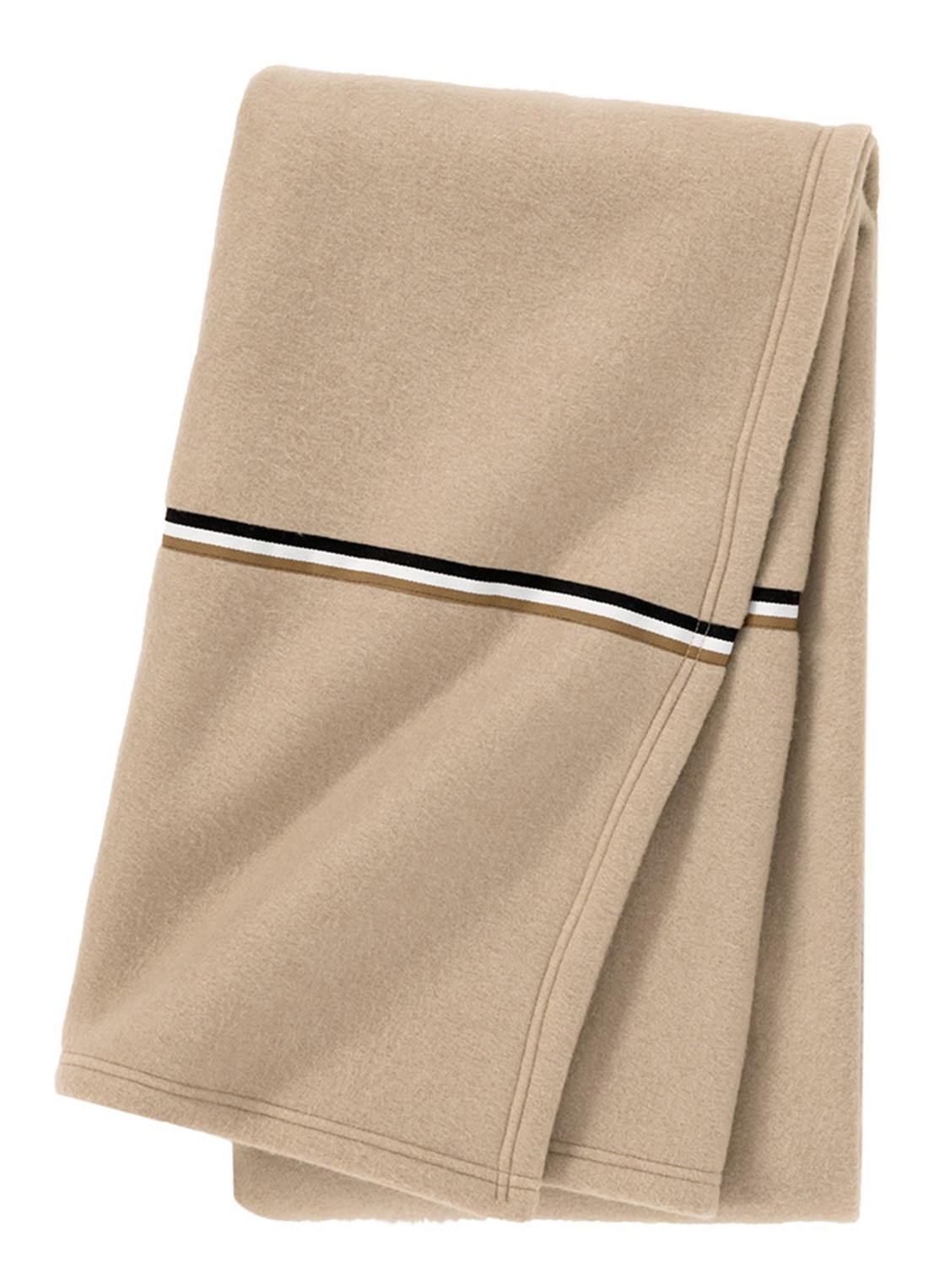 BOSS Blinea plaid 130 x 170 cm - voorkant beige