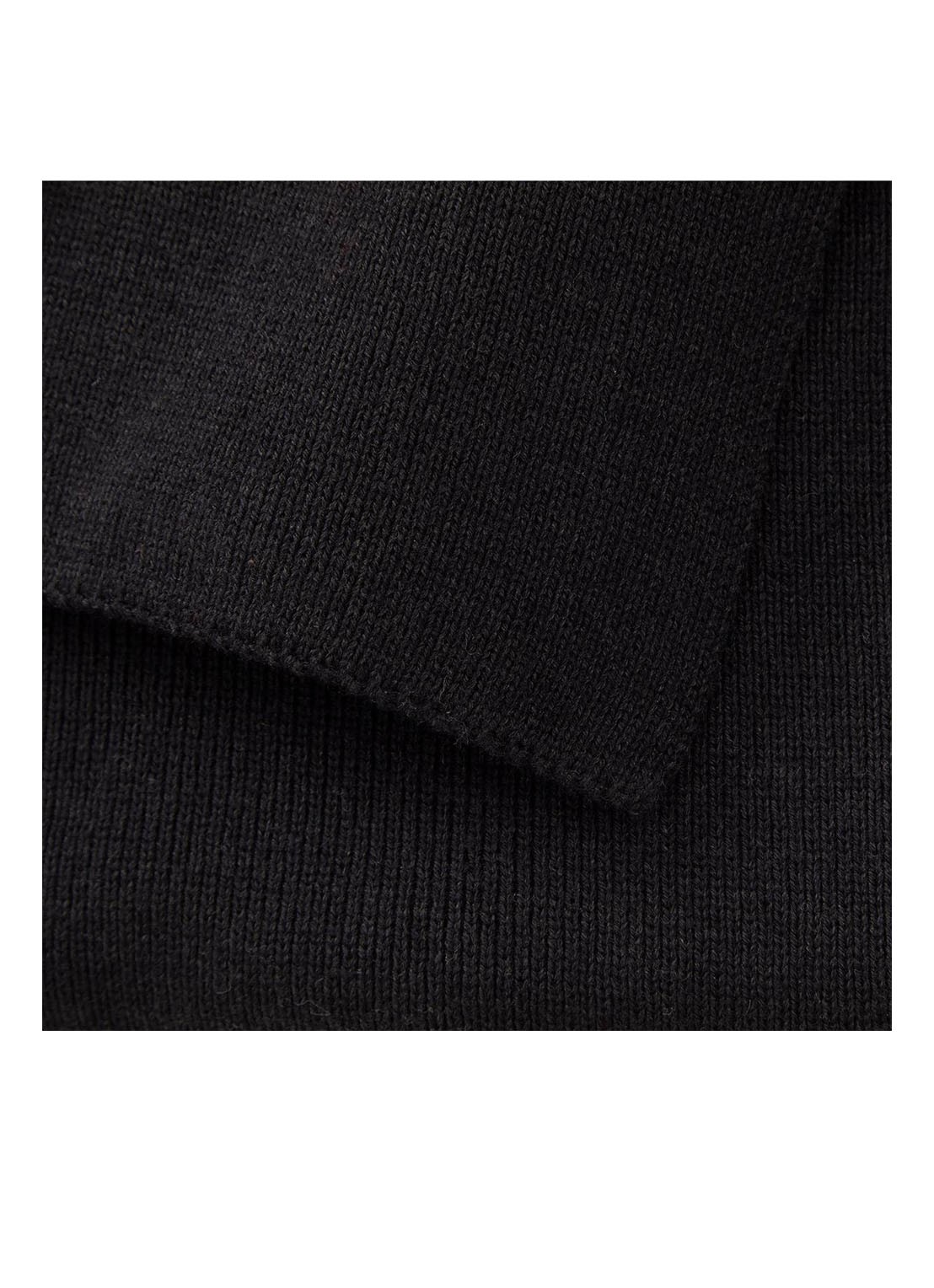 BOSS Bold plaid in katoenblend - 130 x 170 cm - voorkant 4 zwart