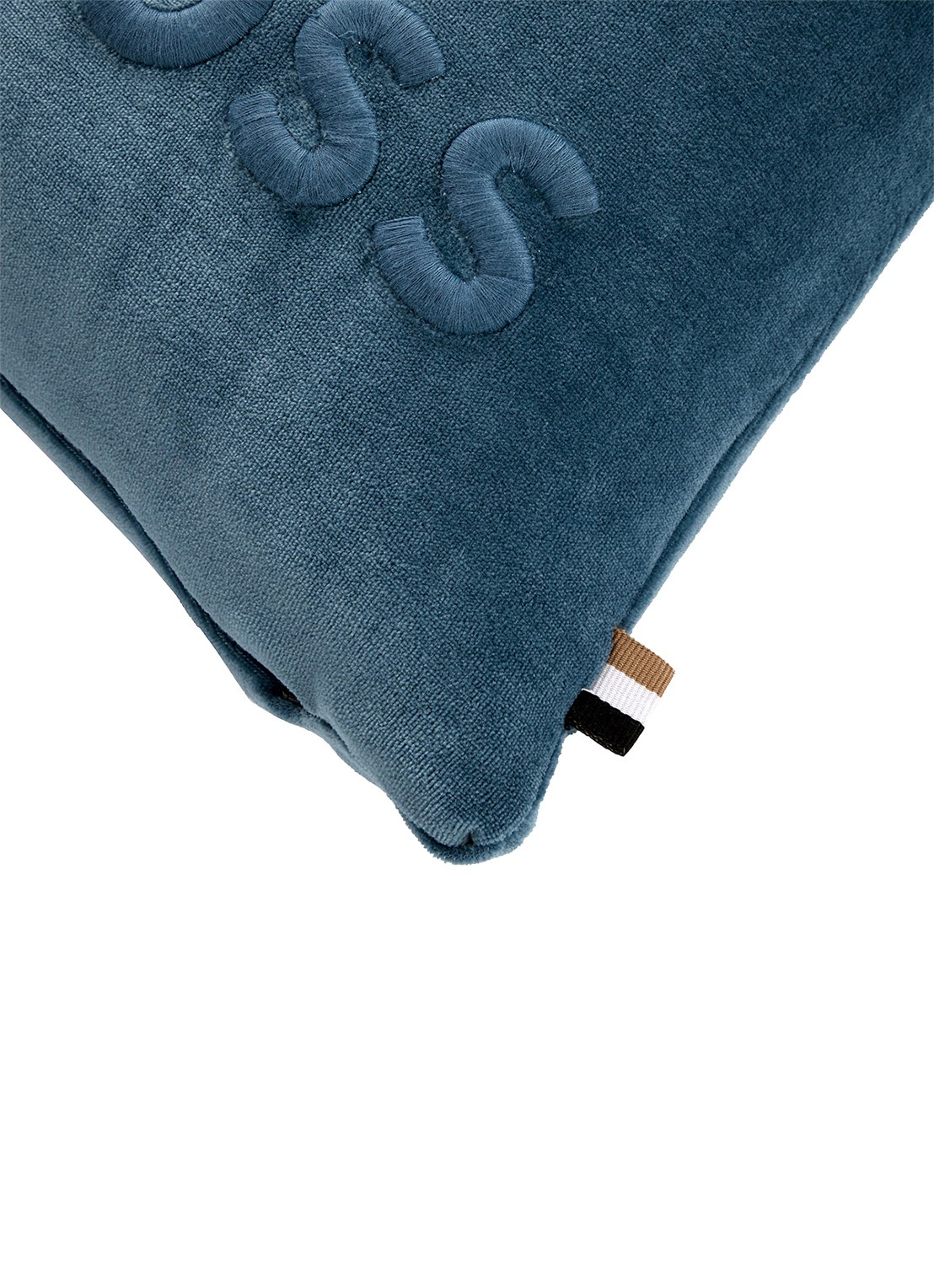 BOSS Bold sierkussenhoes 33 x 57 cm - voorkant 3 staalblauw