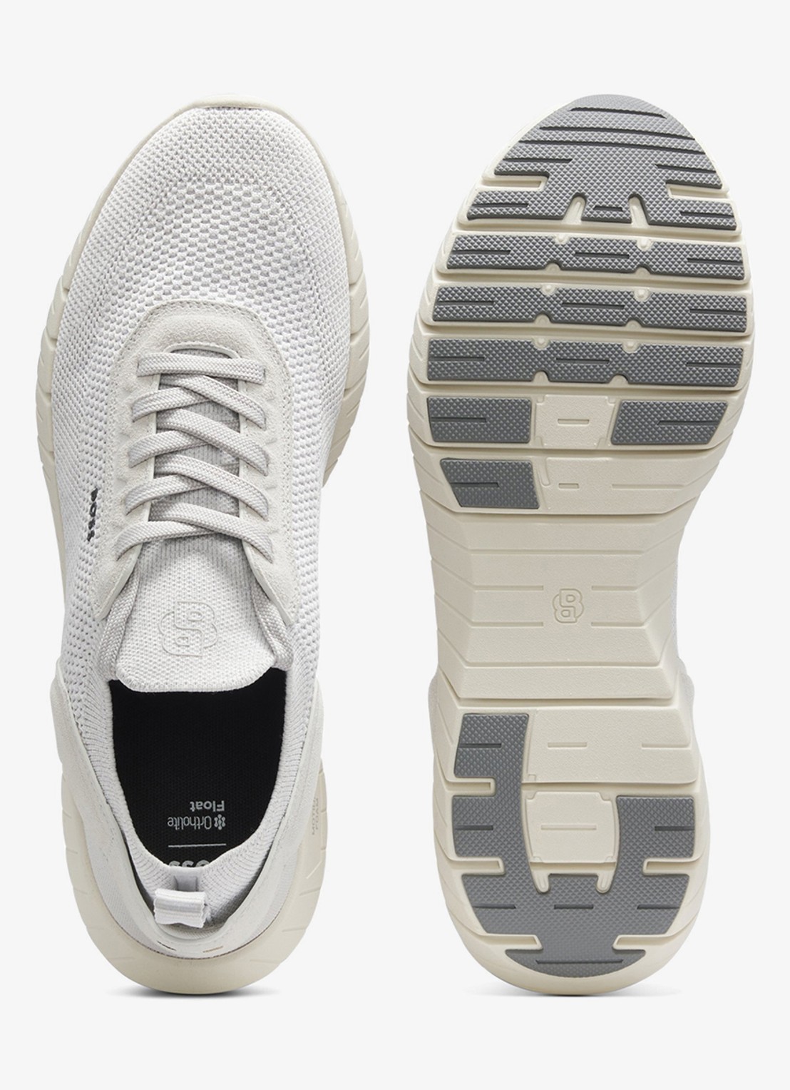 BOSS Boss-Motion sneaker met gebreid bovenwerk - achterkant 3 wit