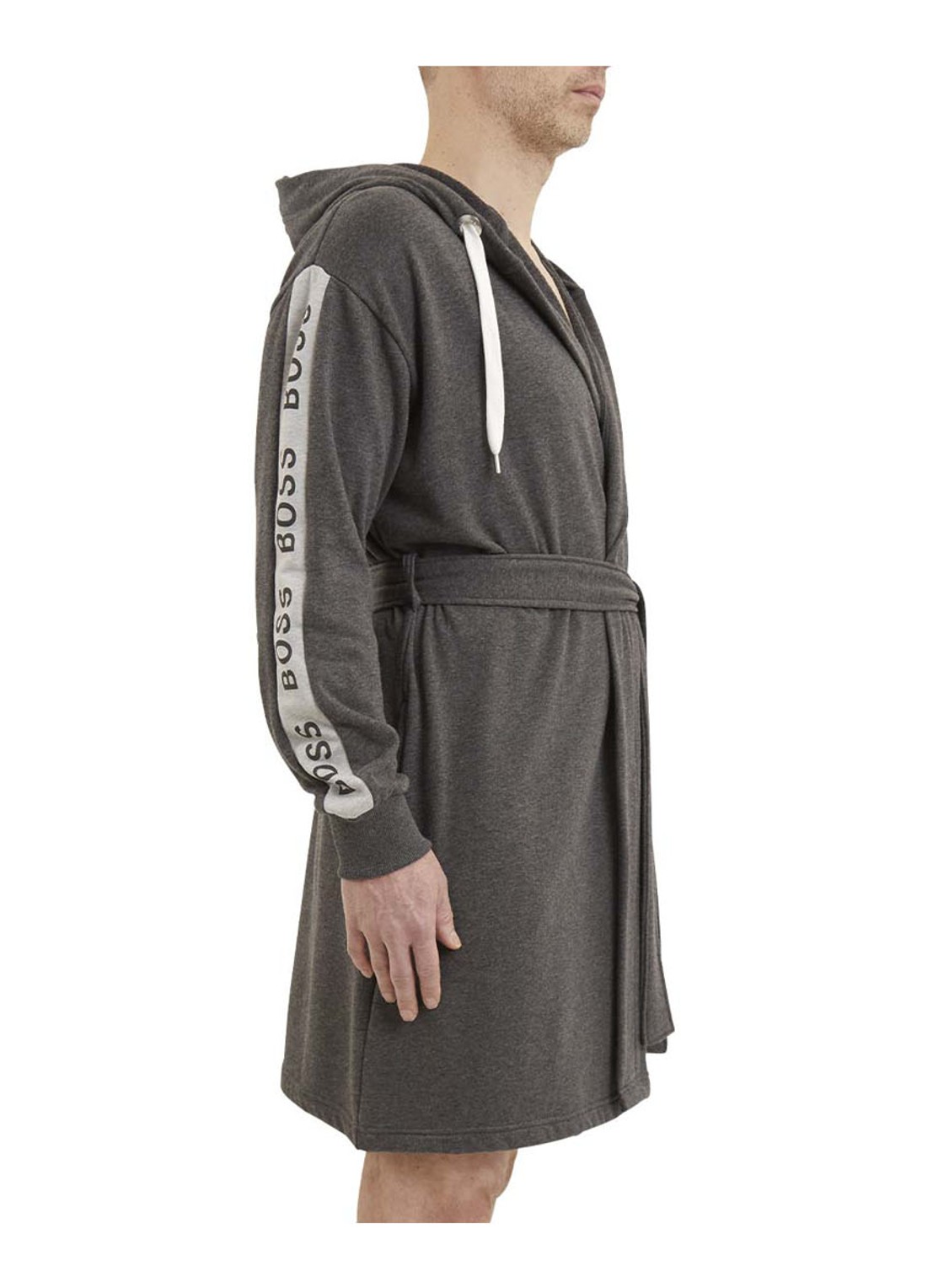 BOSS BOSS-SEN Charcoa     Bath robe - detail 6 grijs