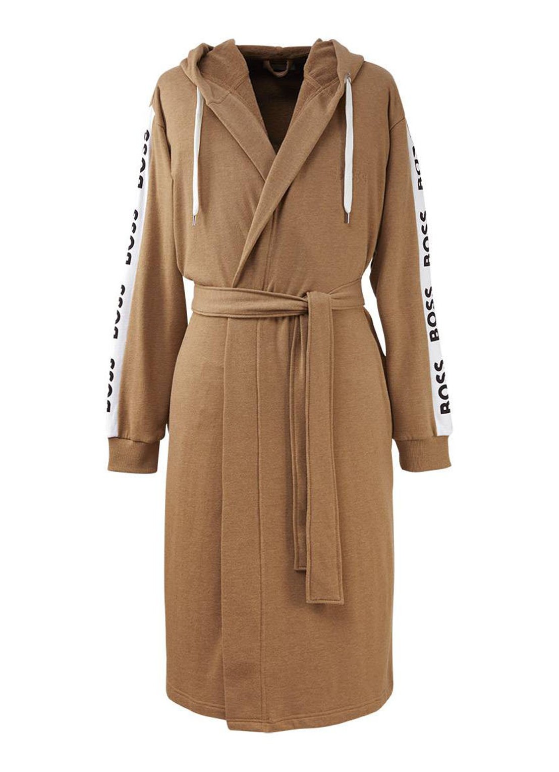 BOSS BOSS-SEN Charcoa     Bath robe - voorkant 8 camel