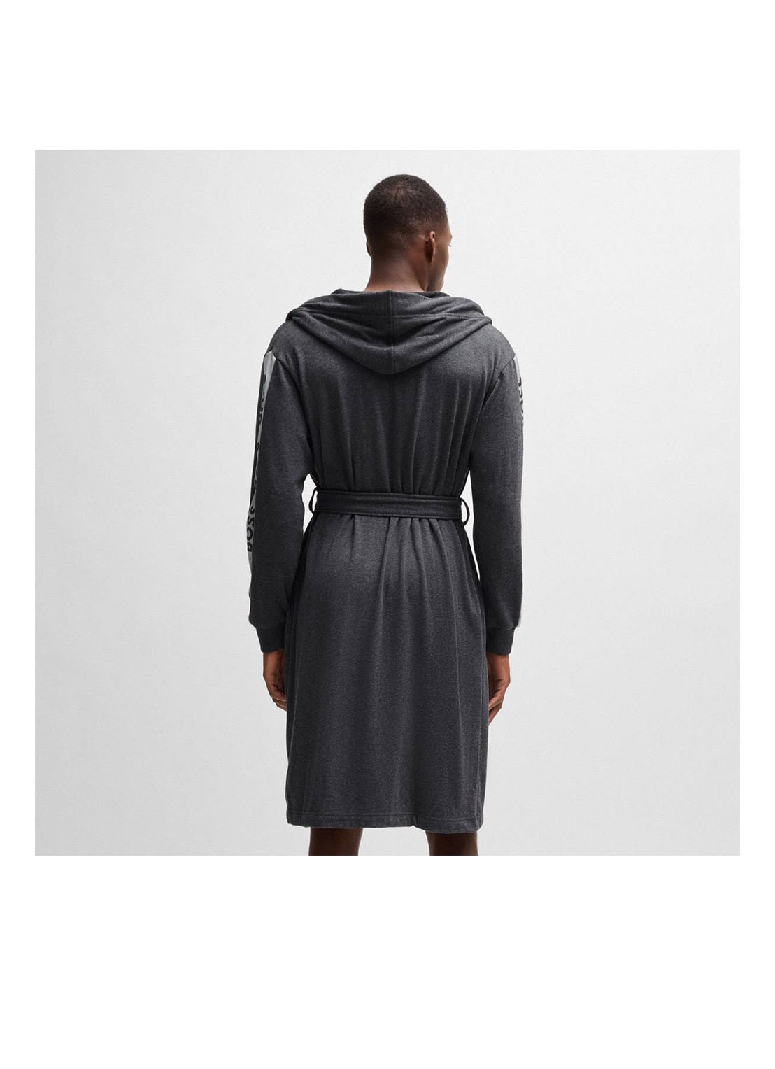 BOSS BOSS-SEN Charcoa     Bath robe - detail 2 antraciet