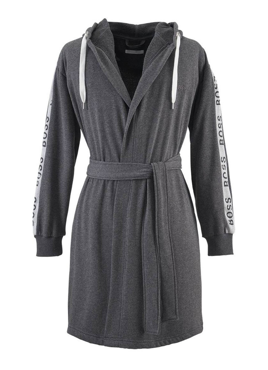BOSS BOSS-SEN Charcoa     Bath robe - voorkant 5 antraciet