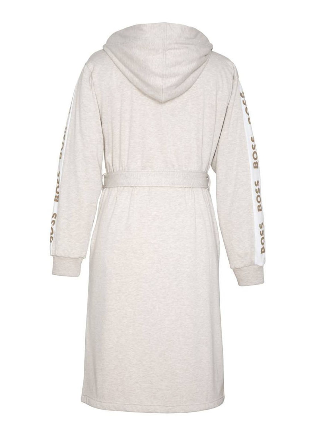 BOSS BOSS-SEN Charcoa     Bath robe - achterkant 5 donkerbeige