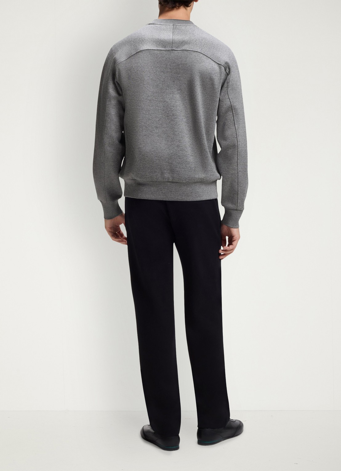 BOSS BOSS x Aston Martin sweater met logo - achterkant 3 open grey-072 / grijs