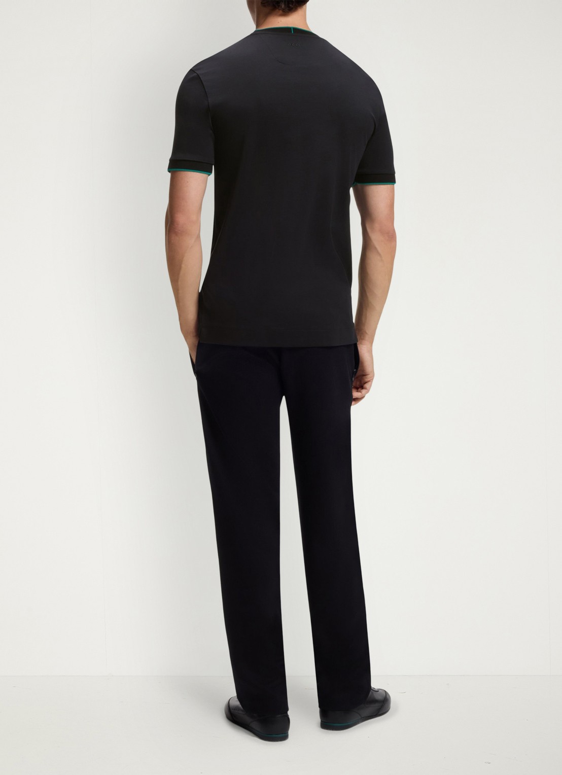 BOSS BOSS x ASTON MARTIN T-shirt met gestreept detail - achterkant 4 zwart
