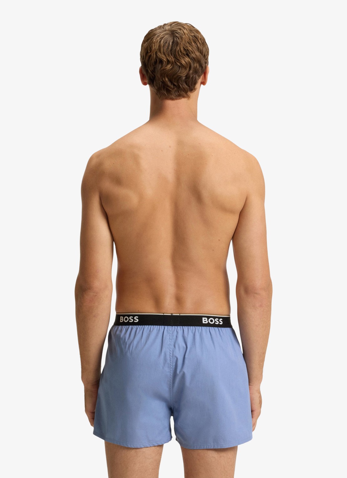 BOSS Boxershorts met logoband in 2-pack - achterkant 5 donkerblauw