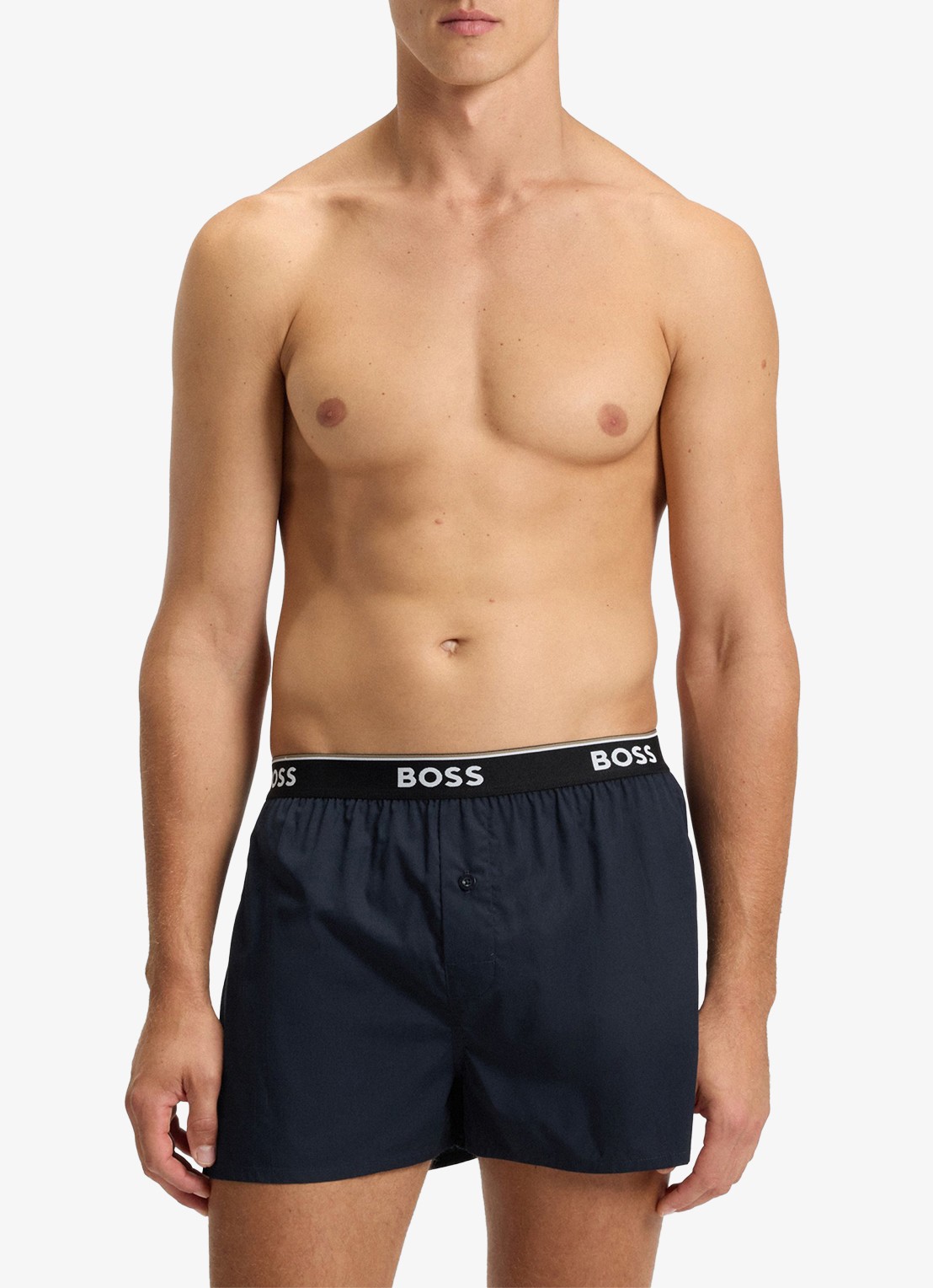BOSS Boxershorts met logoband in 2-pack - detail 3 donkerblauw