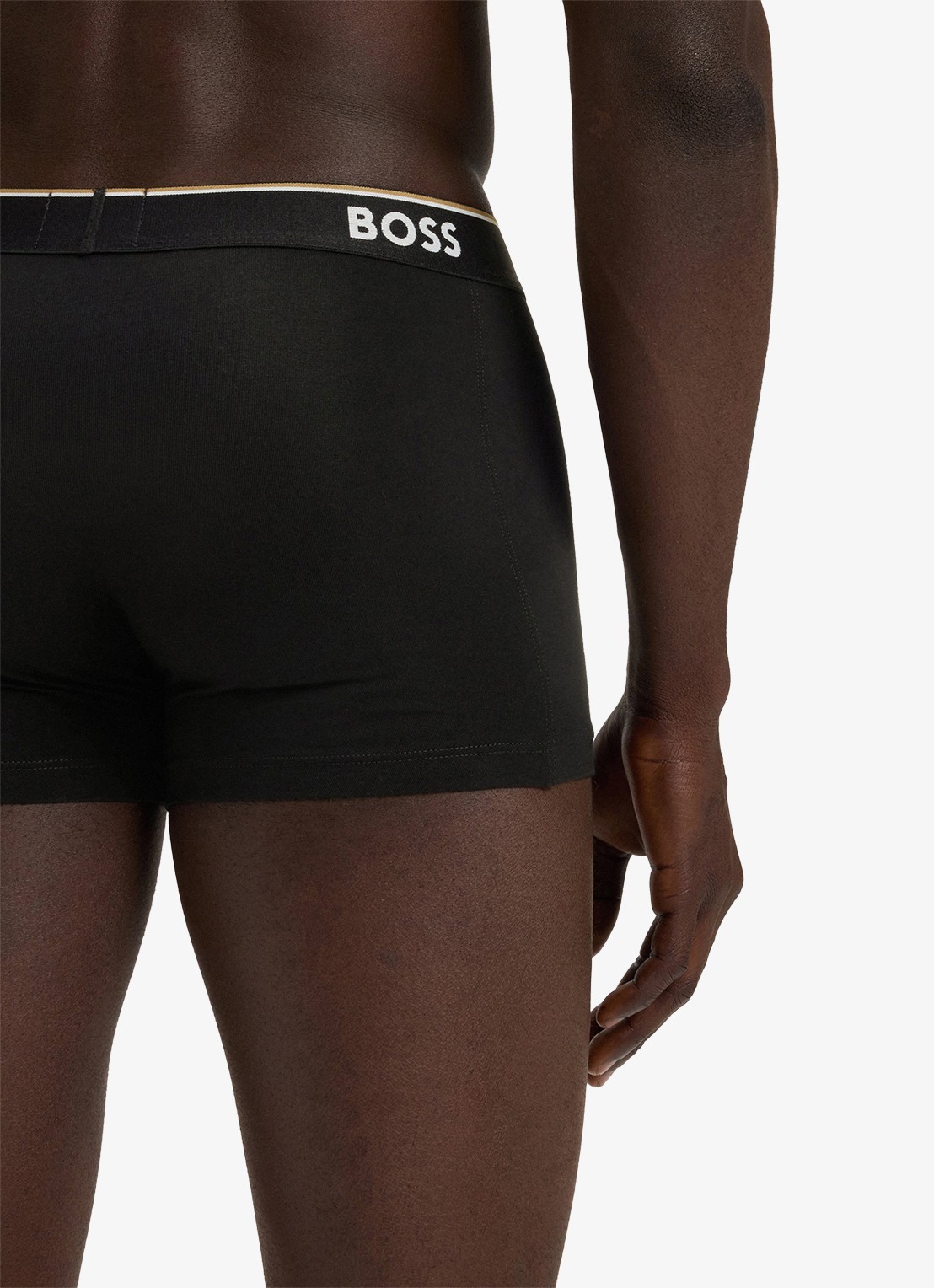 BOSS Boxershorts met logoband in 3-pack - detail 4 diepzwart
